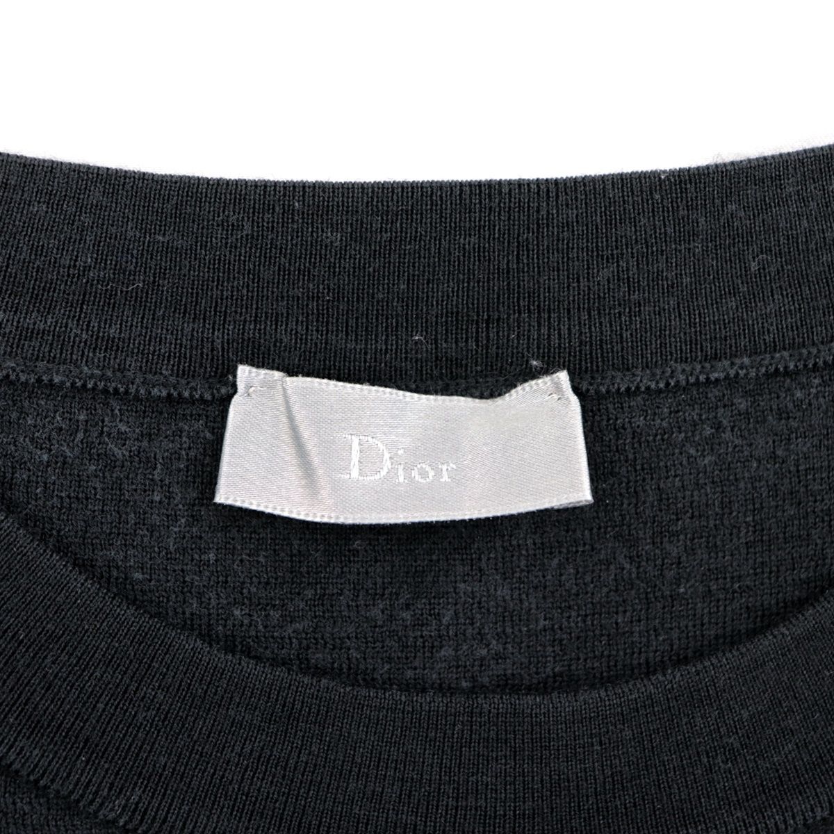 美品 ディオール・オム 18SS アトリエプリント ニット メンズ 黒 M セーター クルーネック DIOR HOMME - メルカリ