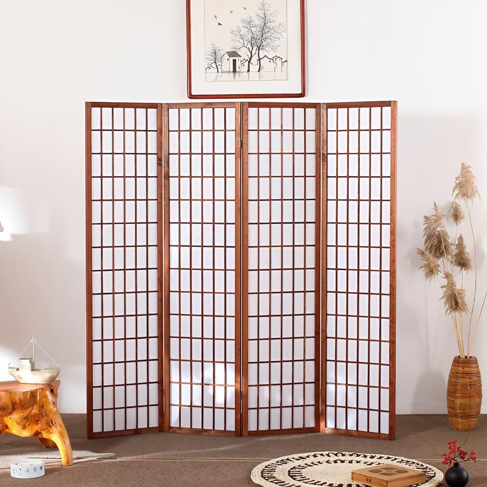 仕切り 屏風 部屋 目隠し 完成品 おしゃれ 軽量 スクリーン 折りたたみ 高さ150 178cm 和風衝立 飲食店 間仕切り オフィス 4連 パーテーション 事務所 Fuyutu WWW_KANDAIZUMI_COM