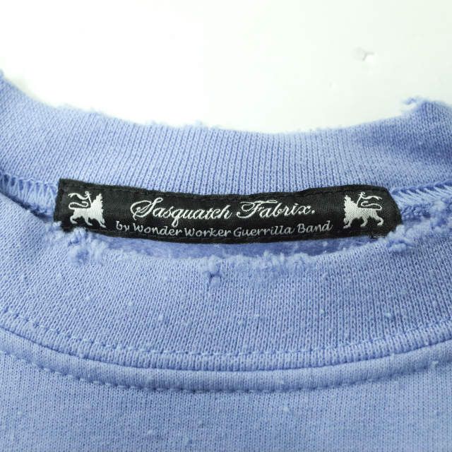新品 SASQUATCHfabrix. ダメージ加工ショートスリーブスウェット