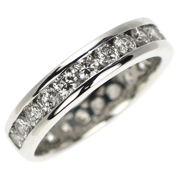 Pt900 ダイヤモンド リング 1.00ct セミエタニティ - メルカリ 