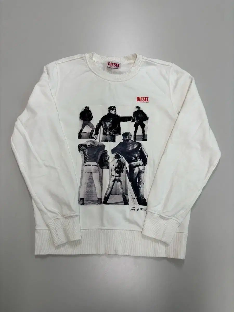 正規品 DIESEL ディーゼル 白 プリンティング トレーナー Tシャツ