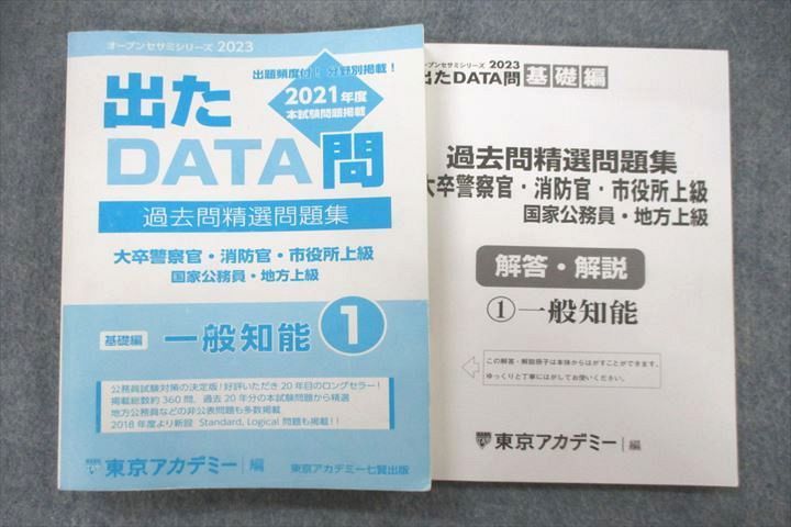 VI25-081 東京アカデミー 国家公務員・地方上級/大卒警察官 出たDATA問 過去問精選問題集1〜16 状態良多数 2021 計16冊 ☆  00L4D - メルカリ