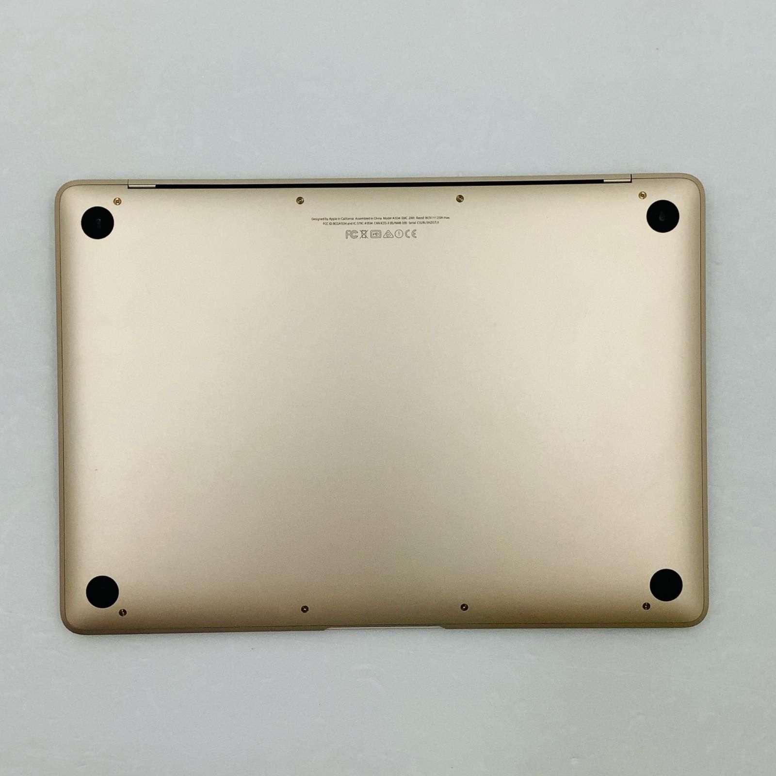 全額返金保証】【最速発送】Apple MacBook 12インチ 2016 /Core M3  