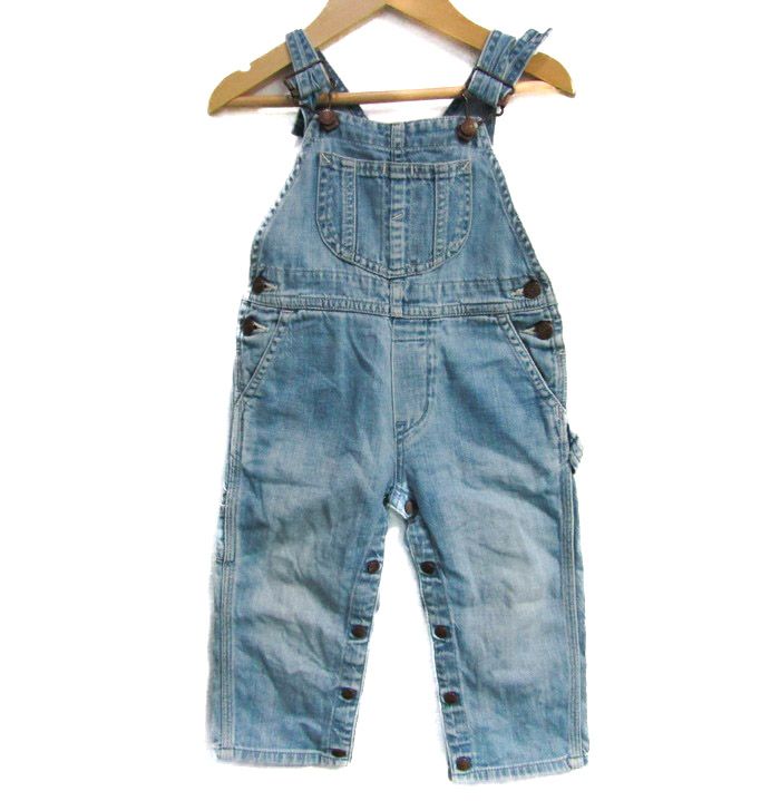 ヒステリック オーバーオール デニム ジーンズ サロペット ベビー 男の子用 80サイズ ライトブルー HYSTERIC 【中古】