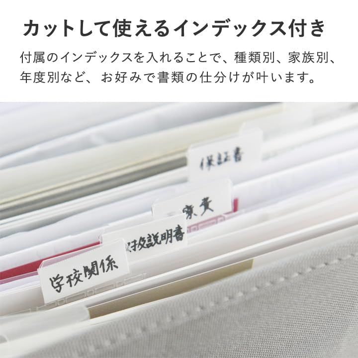 新品 書類ケース 書類 書類入れ 書類立て A4 持ち運び 整理 レターケース ファイルケース ドキュメントファイル 収納 ジャバラ ケース お便り プリント 通知表 取説 bon moment 【一緒に並べて整う 】 がばっと開いて見やすい 書類収納ケース