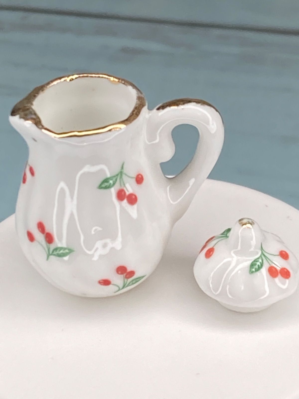 水差水注3C1122イタリア製 CERAMICHE PAOLI 色絵 ミルクポット ミルク