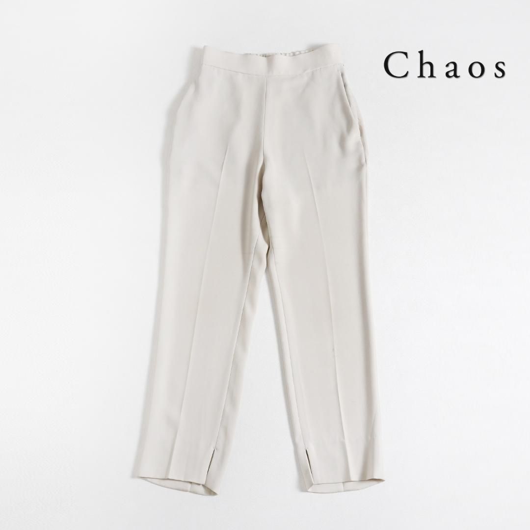 125y*カオス Chaos トリアセテート混 スリット入 パンツ