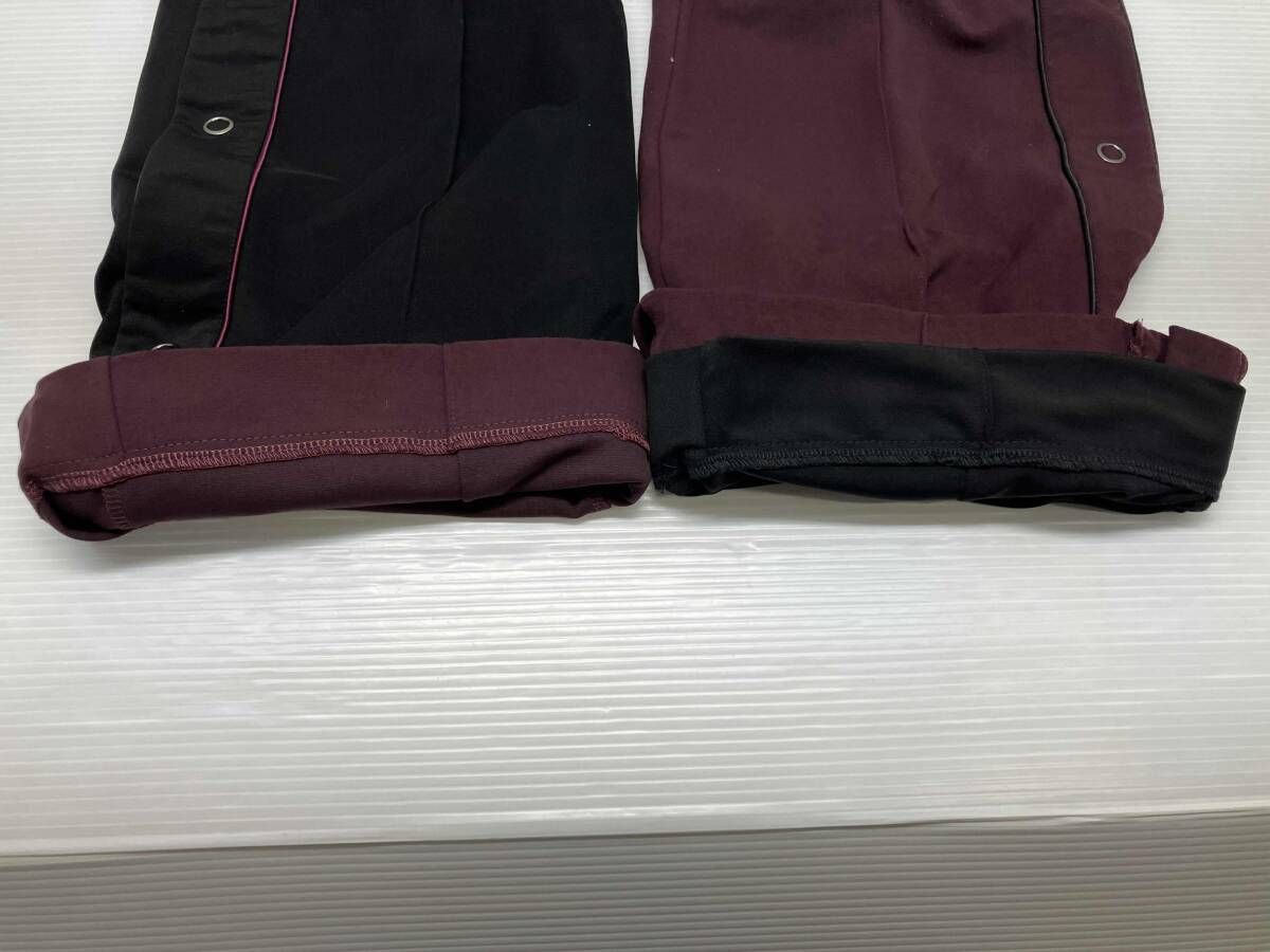 サイズ38 ブラック×ボルドー