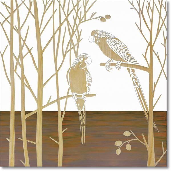 晩秋の柱 岩崎典子　絵画 晩秋の柱 岩崎典子 絵画