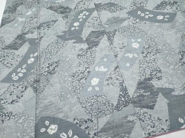 平和屋着物□極上 伝統工芸士 七代目 吉澤与市 生紬 絞り