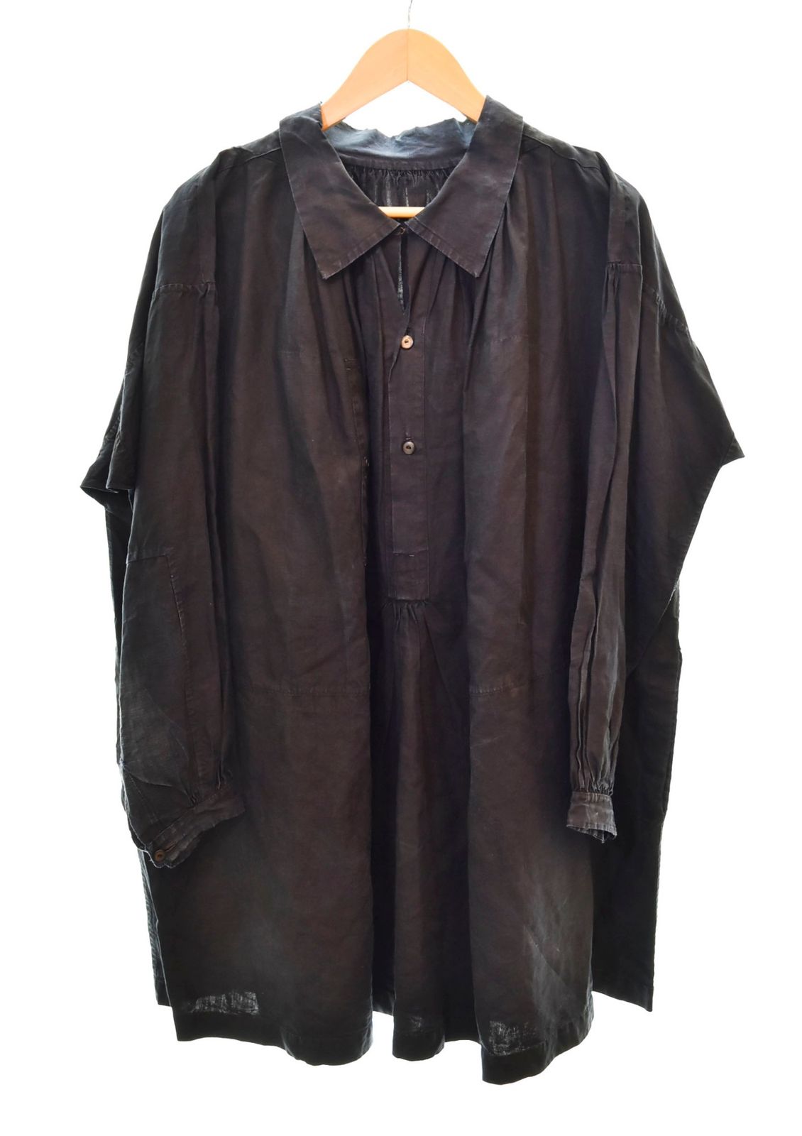 早い者勝ち 1910-1920年代 インディゴリネンスモック ヴィンテージ Vintage 1910's 〜1920's 10年代 20年代 French