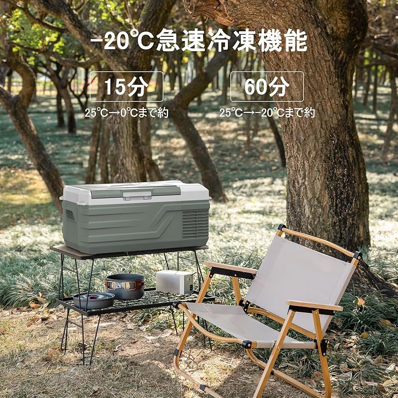 Alpicool 車載冷蔵庫 15L ポータブル冷蔵庫 急速冷凍 小型 -20℃～20℃ 省エネ 静音 3WAY電源対応 DC12V 24V AC100V 車載冷蔵冷凍庫 車載家庭両用 固定用穴付き トラック 車中泊 キャンプ アウトドア 現場 0