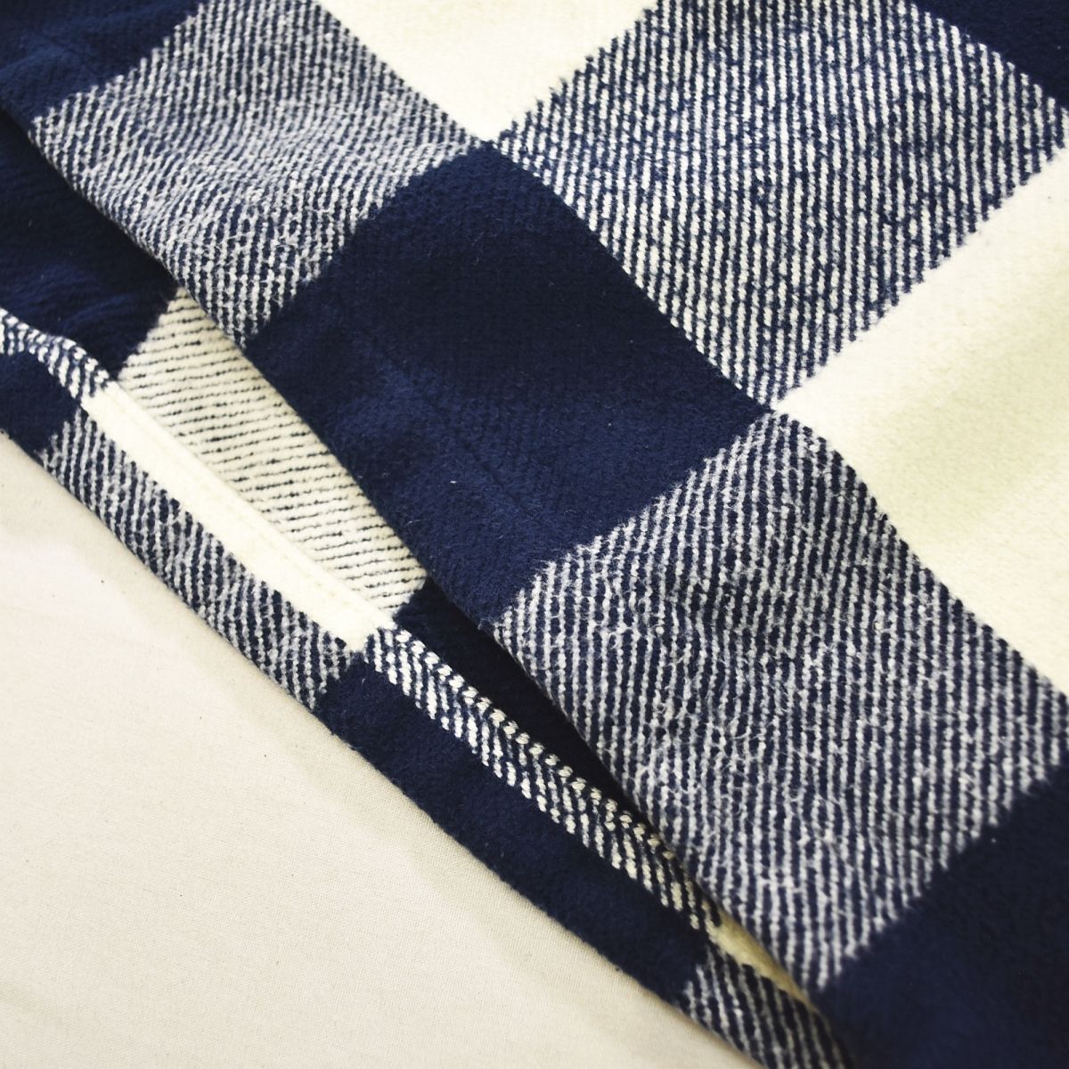 Ralph Lauren ネイビー チェック毛布