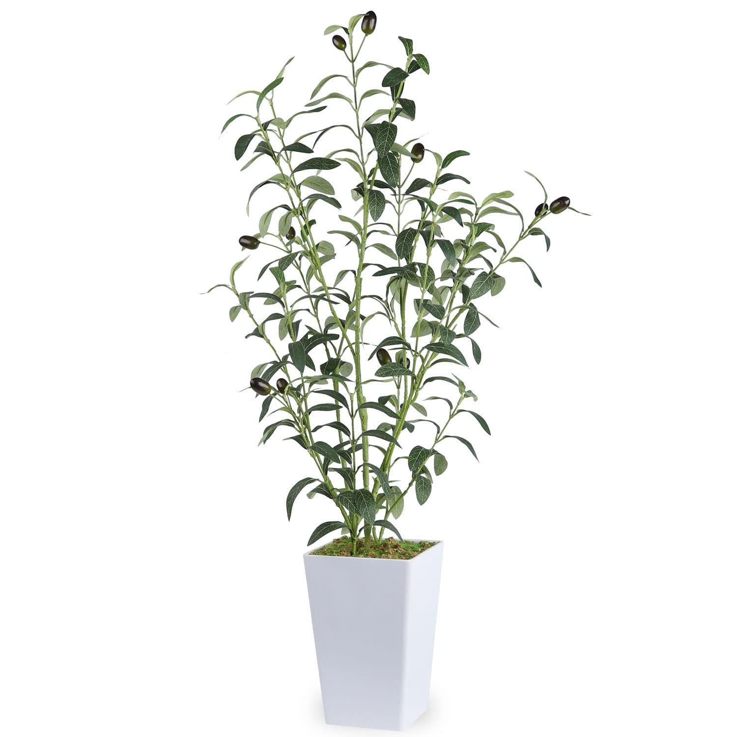 オリーブの木 フェイクグリーン 人工観葉植物 造花 観葉樹 光触媒 空気清浄 消臭 抗菌 室内 75CM