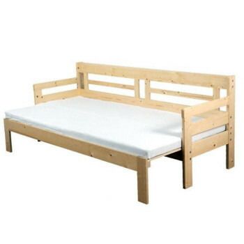 天然木すのこソファベッド マットレス付 ナチュラル SFB-200M N ナチュラル