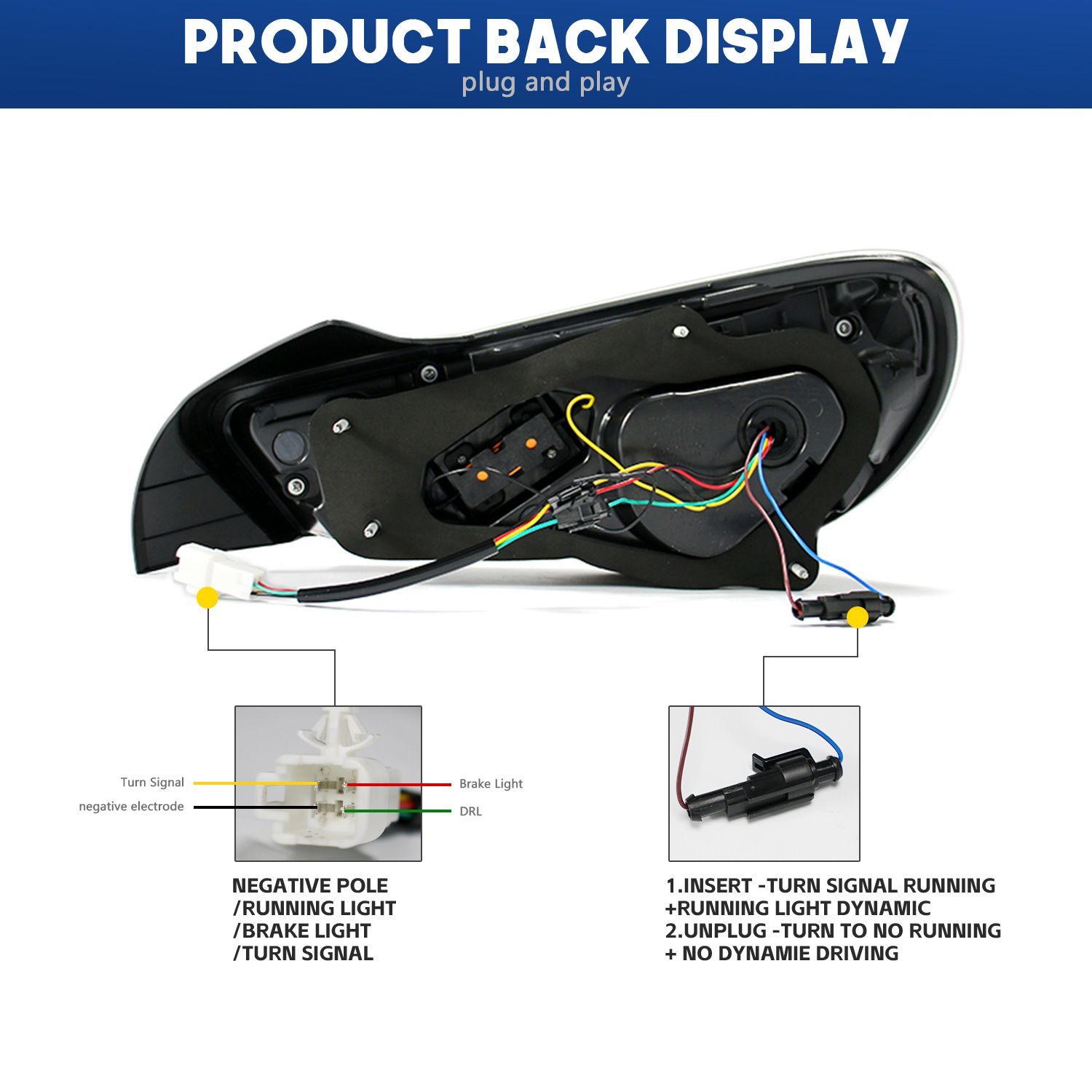 RGB流光転向LED尾灯ユニット