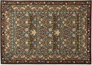 川島織物セルコン Morris Design studio モリスデザインスタジオ ラグ イチゴドロボウ ブラウン 140×200cm KF1709 ベルギー王国