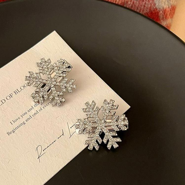 6個セット クリスマス 髪飾り 雪花 ヘアクリップ クリスマス