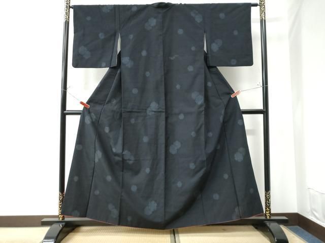 平和屋着物○結城紬 100亀甲 雪輪文 正絹 逸品 CAAW7255yc - メルカリ