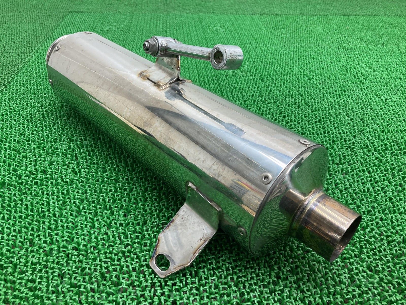 BEAMS製スカイウェイブ サイレンサーマフラー 社外 バイク 部品 CJ44A ステン SS400ソニック コケキズ無し 品薄 希少品 【中古】 33 BEAMS製スカイウェイブ サイレンサーマフラー 社外 中古 バイク 部品