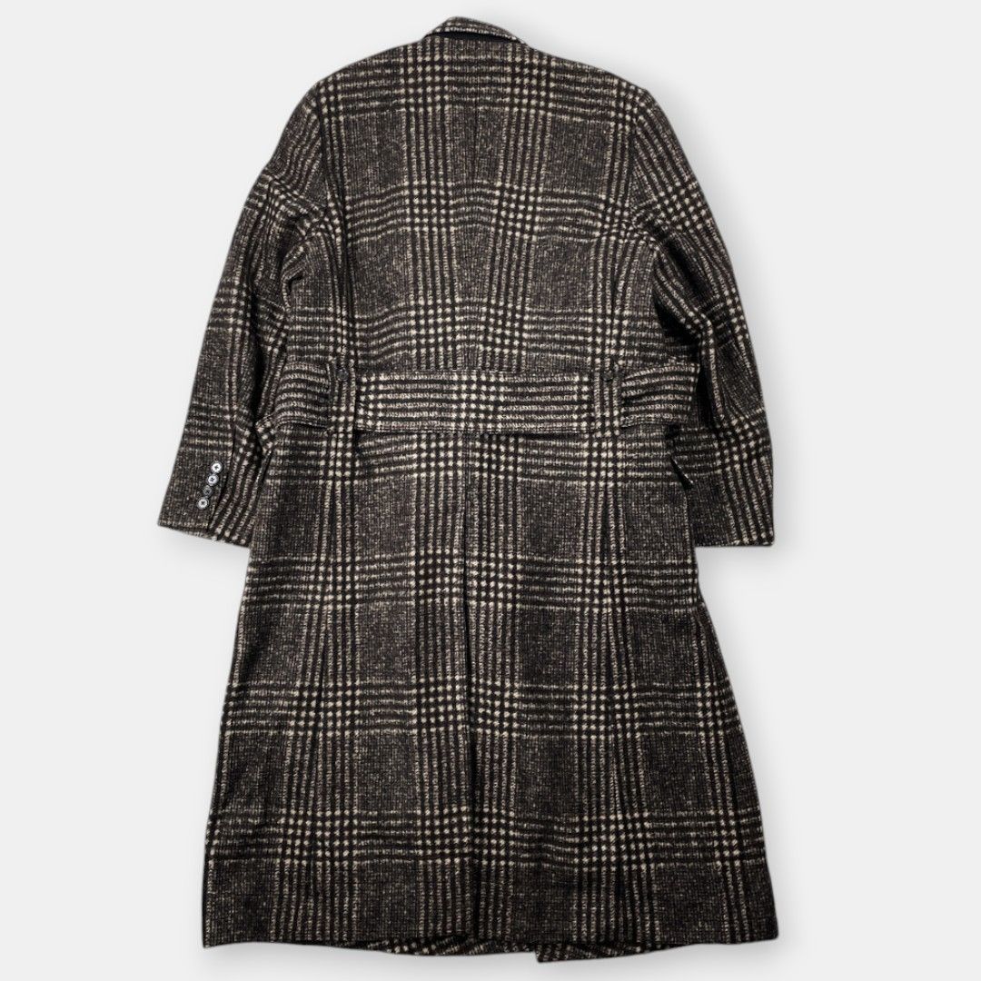 DOLCE & GABBANA アルパカ ウール チェック ロングコート 46 - メルカリ