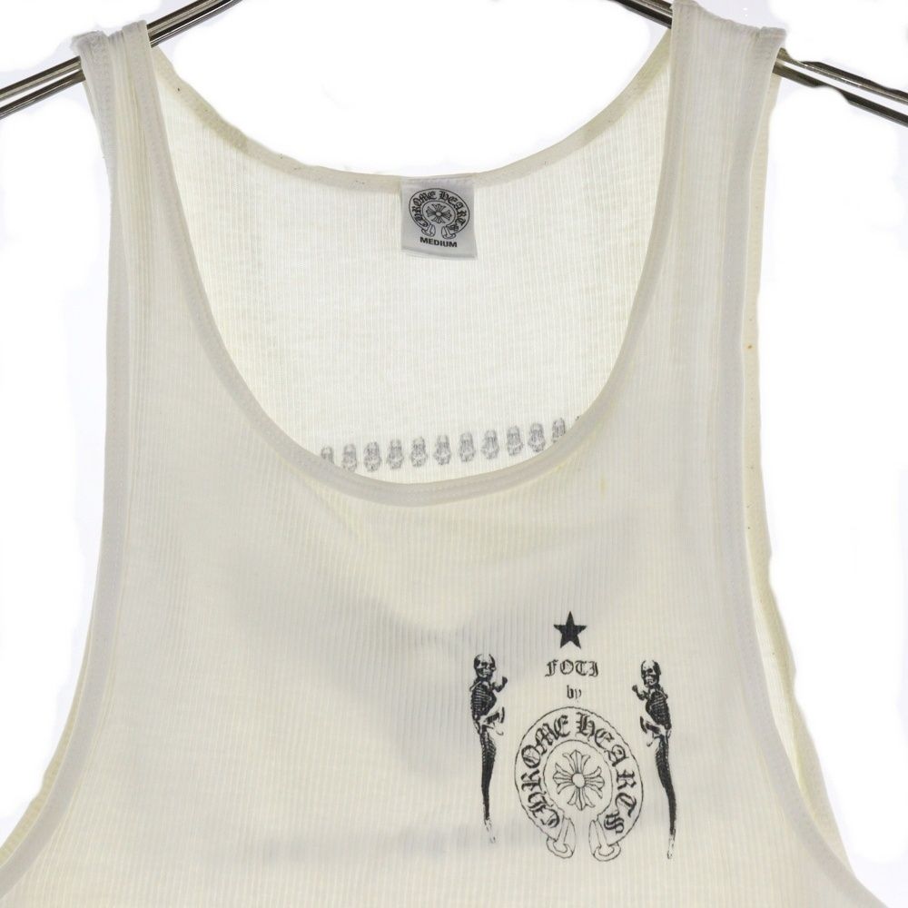 CHROME HEARTS (クロムハーツ) OLD FOTI 両面プリント コットン タンク