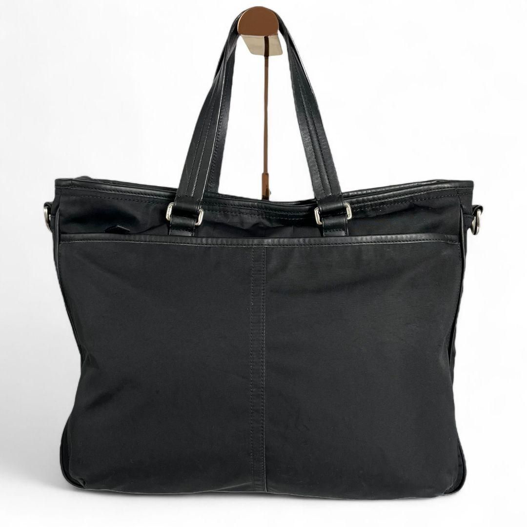 美品 COACH コーチ 2way ビジネスバッグ レザー ナイロン 美品 COACH コーチ 2way ビジネスバッグ レザー ナイロン