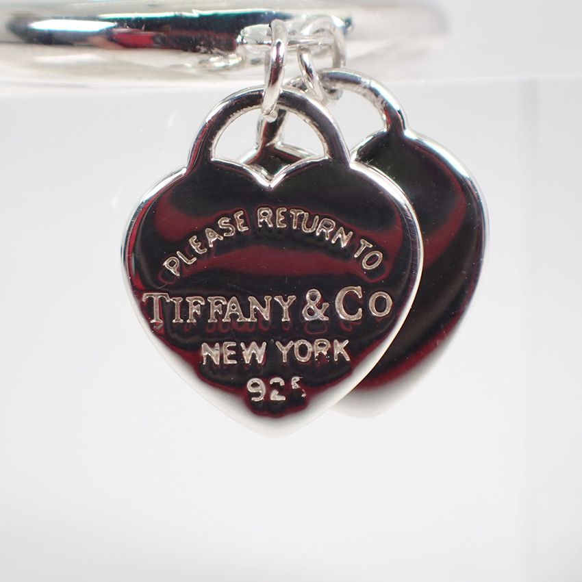 ティファニー 925/エナメル リターントゥ ダブルハートタグ リング 8号