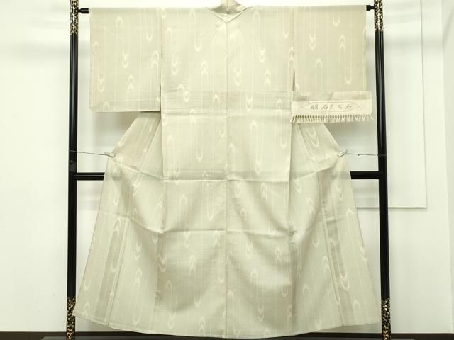 平和屋本店■極上　夏物　明石ちぢみ　120亀甲　反端付き　逸品　CZAA2639s5 平和屋本店□極上 夏物 明石ちぢみ 120亀甲 反端付き 逸品 CZAA2639s5