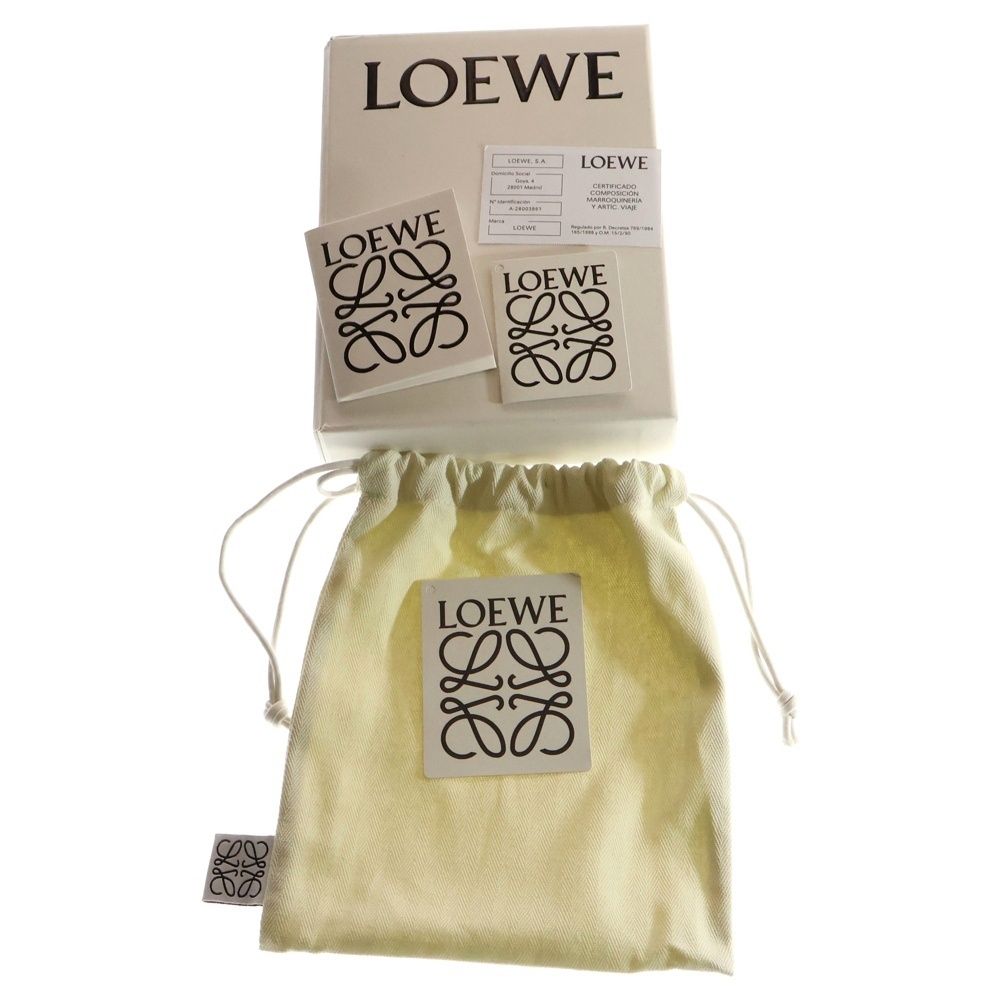 ロエベ LOEWE アナグラム コインケース コンパクトウォレット レザー 箱 LOEWE (ロエベ) アナグラム コンパクトジップウォレット コイン