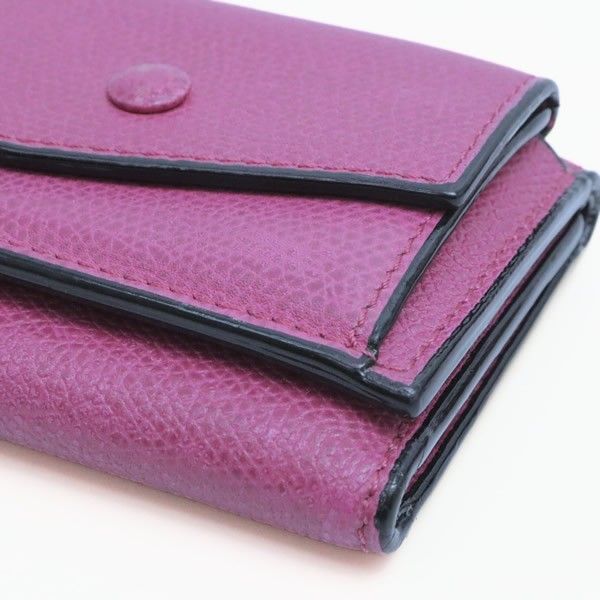 広尾店】ヴァレクストラ Valextra コンパクトパース 三つ折り財布  