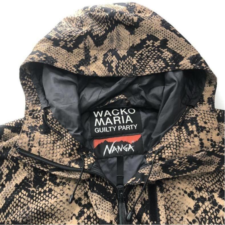 中古】WACKO MARIA × NANGA PYTHON MOUNTAIN PARKA M ブラウン 