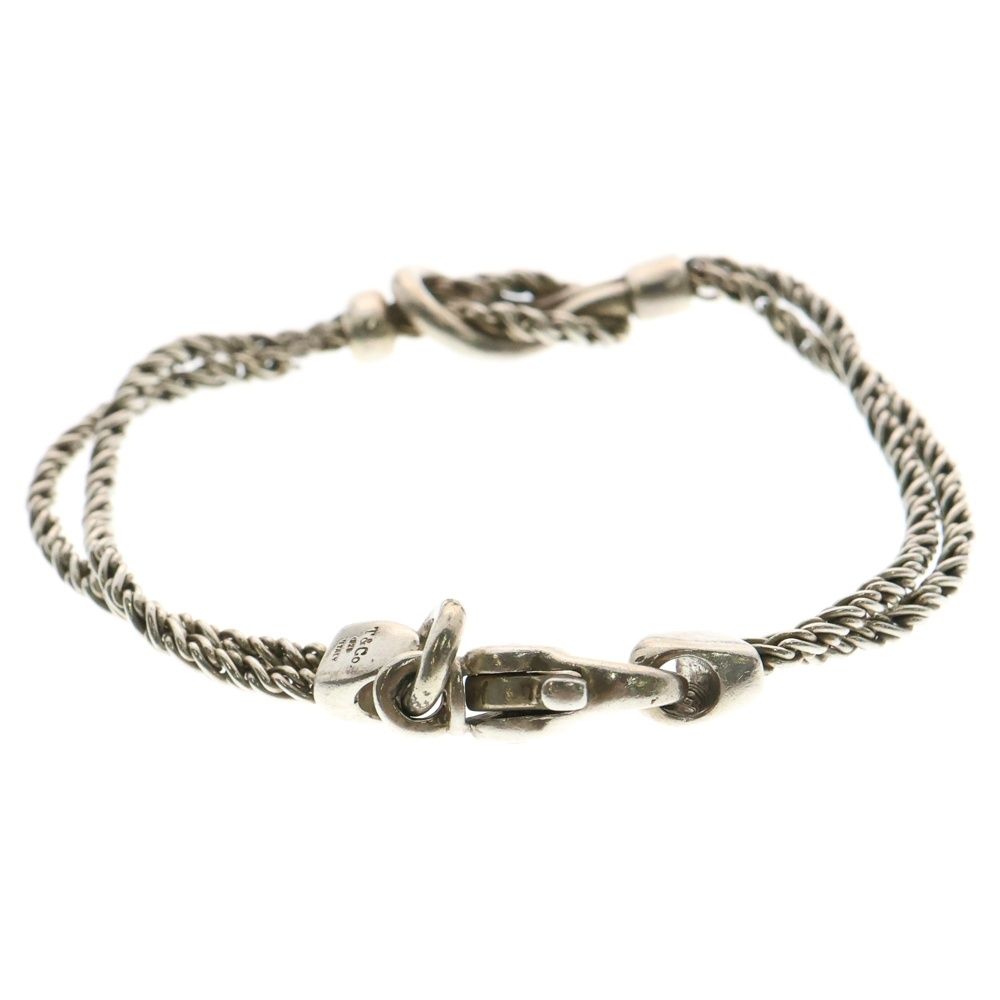 Tiffany ティファニー シルバー 925 ダブルロープ ノット ツイスト TIFFANY&Co (ティファニー) センターノット ダブルロープ