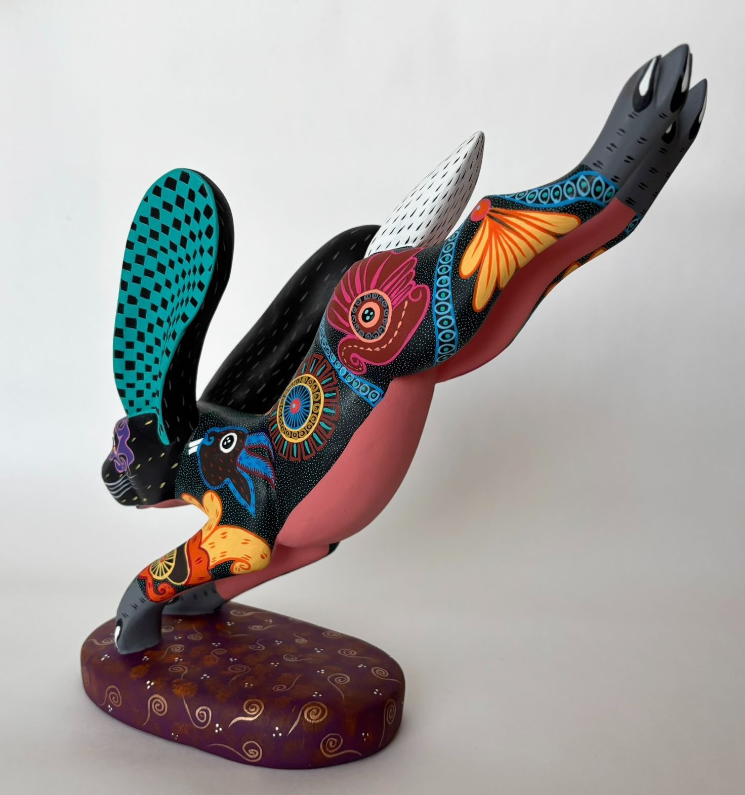アレブリヘス メキシコ工芸品【サポテックデザインのウサギ】サイズ大