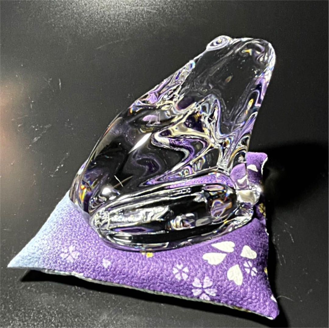 超美品】バカラ Baccarat カエル 置物 ペーパーウェイト #8 - メルカリ 