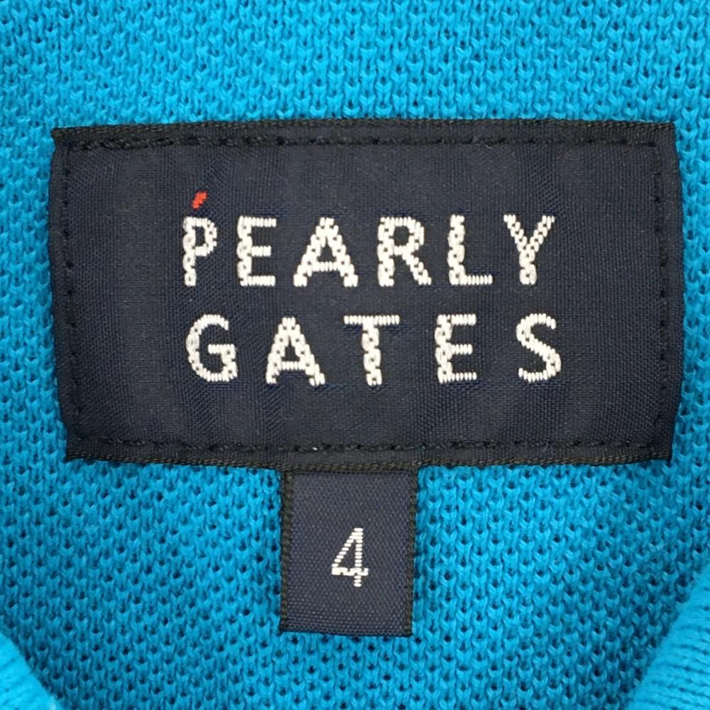 【極美品】PEARLY GATES ポロシャツ サイズM(4) ライトブルー PEARLY GATES 【美品】パーリーゲイツ 半袖ポロシャツ ライト