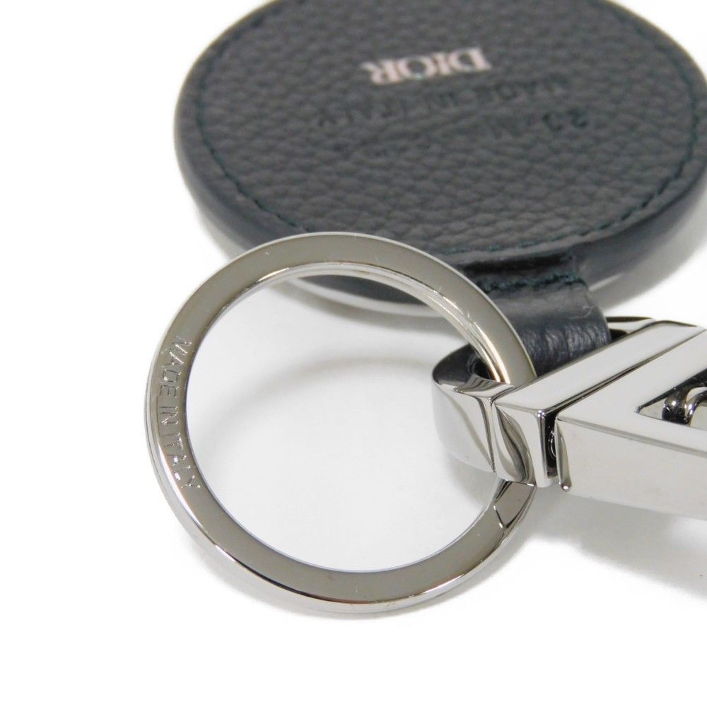 Dior ディオール D TOUCH キーリング Dior ディオール Dタッチ D-Touch グレイン カーフ キーリン