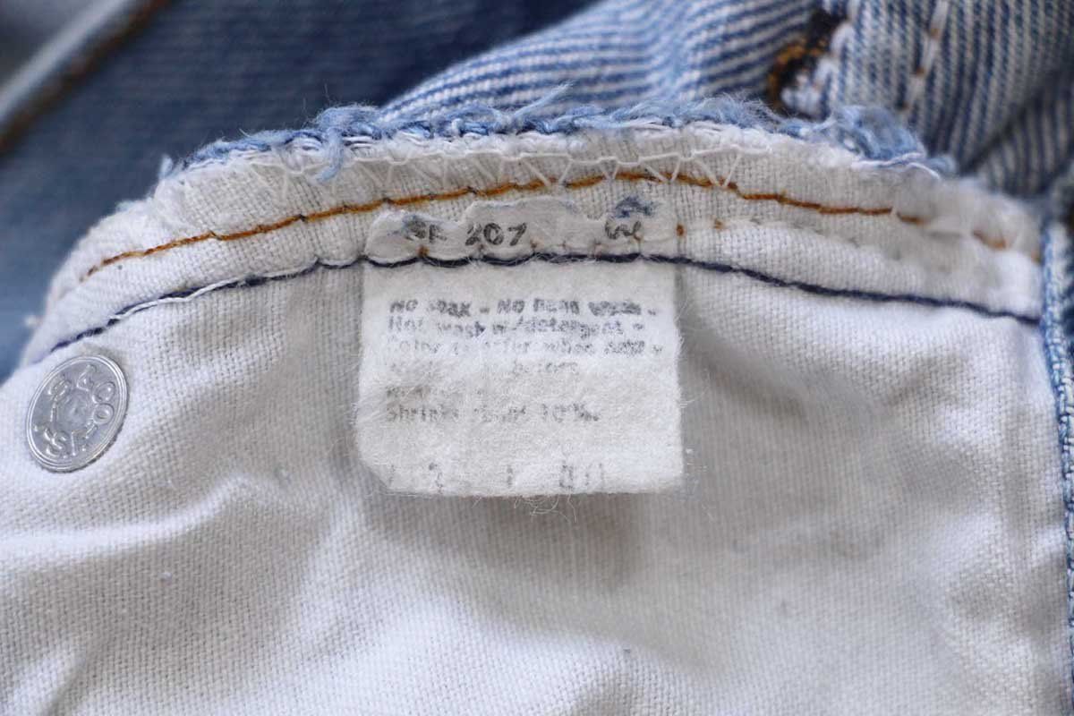 80s USA製 Levi'sリーバイス 501 赤耳 カットオフ デニム