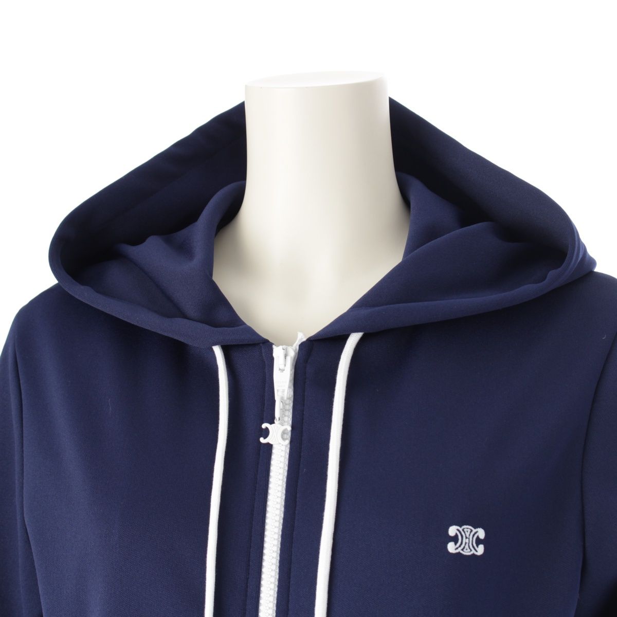 セリーヌ＊フード付きパーカー紺