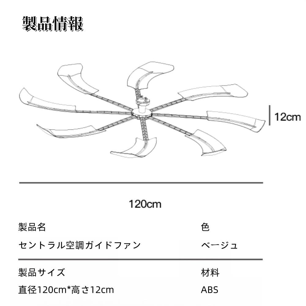 エアコン用ファン 空調ファン 天井扇風機 分散天井扇風機 空気循環 業務用家庭用空調 省エネ対策 直接冷却 空調効率向上 取り付け簡単 天井空調リビングルーム オフィス 工場に適しています ホワイト WWW_KANDAIZUMI_COM