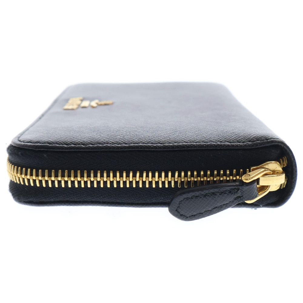 PRADA ブラック 長財布 ゴールドジッパー プラダ PRADA ブラックレザー長財布 ゴールドファスナー 美品 プラダ