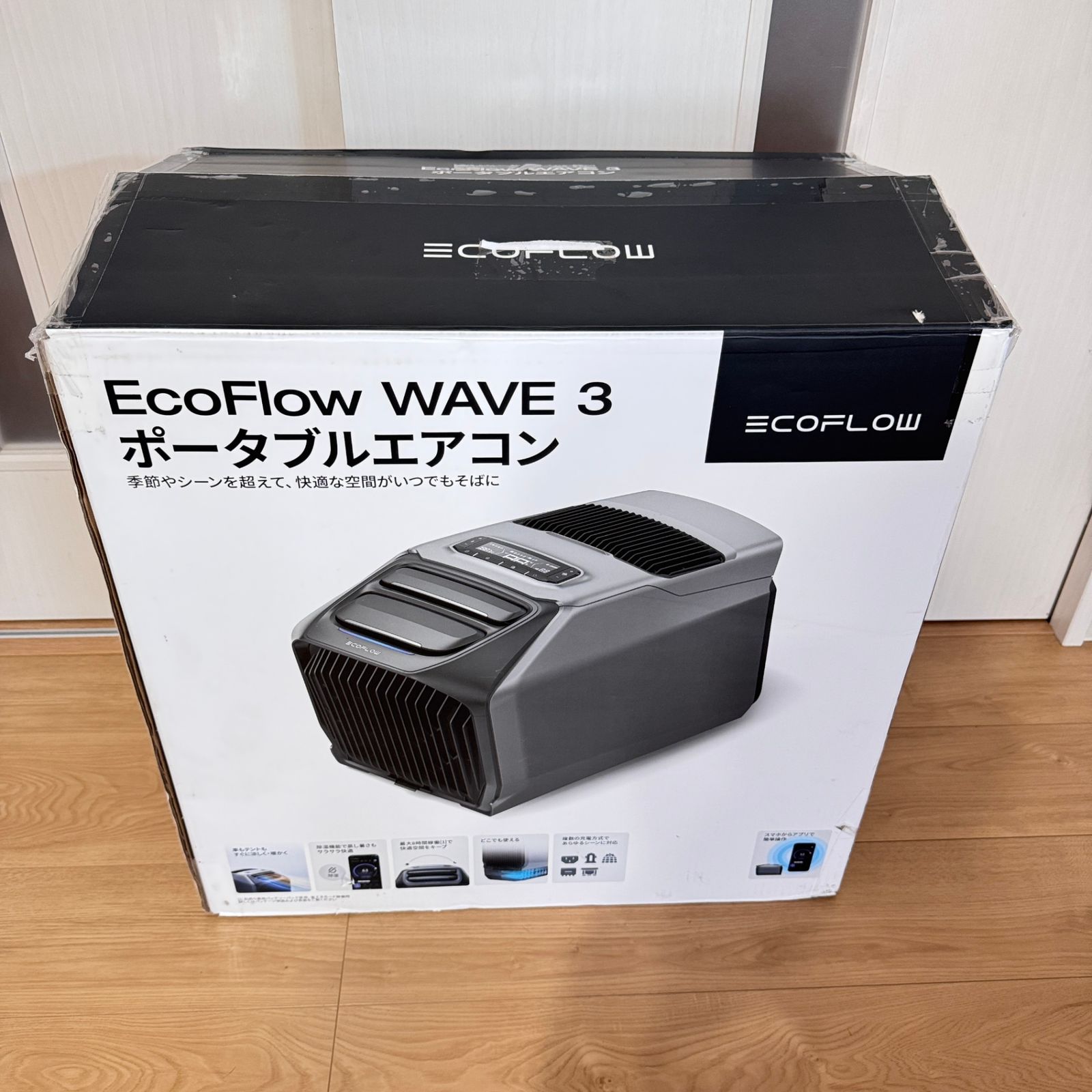 開封済　新古品　EcoFlow WAVE3 ポータブルエアコン　エコフロー EcoFlow エコフロー WAVE 3 EFWAVE3-JP-NBox ポータブルエアコン