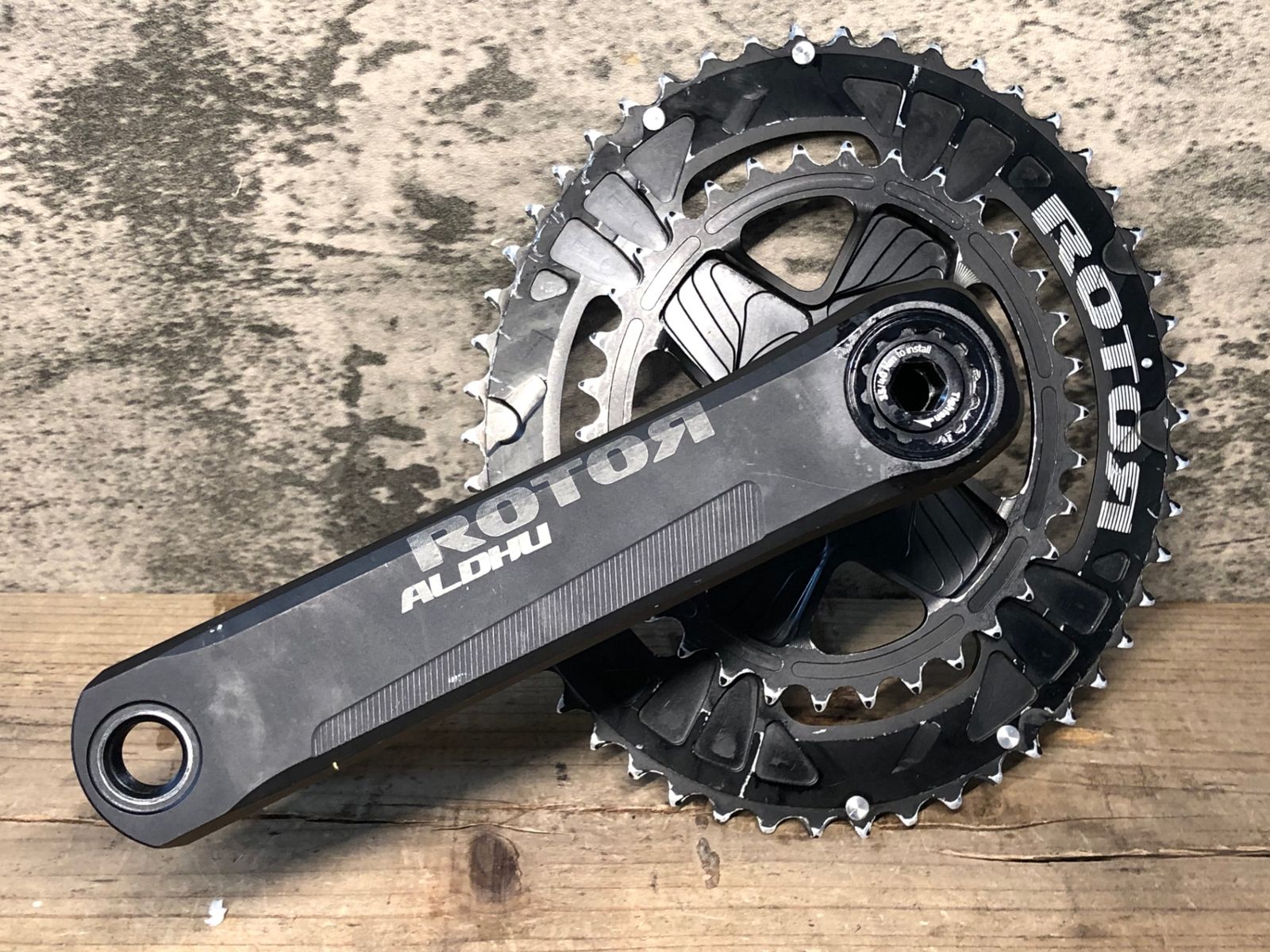 JA714 ローター ROTOR ALDHU クランクセット 170mm 楕円 Qrings