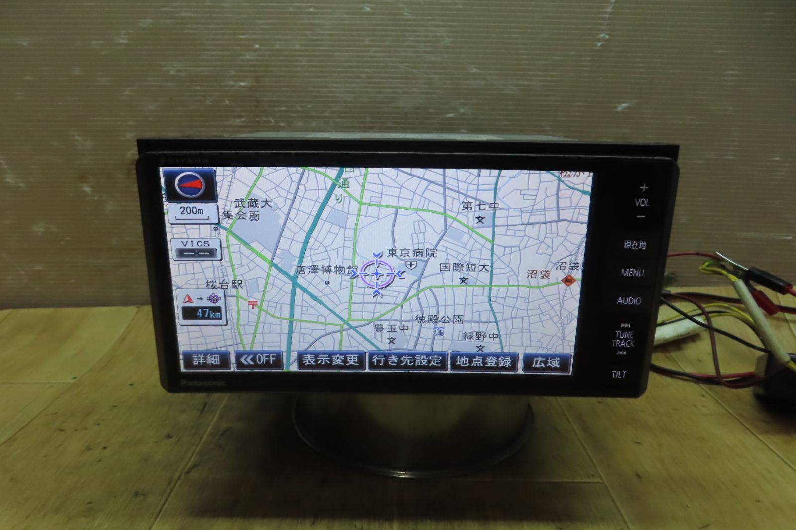 付 F2131|パナソニック CN-S300WD メモリーナビ 地図2011年 地デジTVフルセグ内蔵 Bluetooth内蔵 CD DVD再生OK