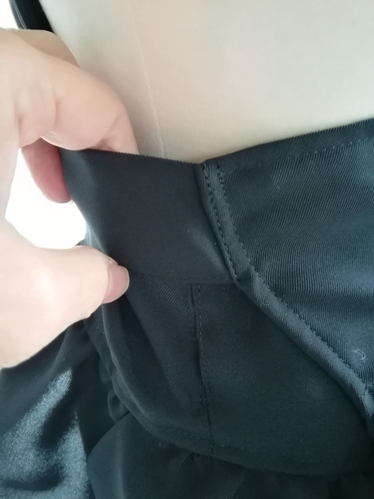 ブラック茶道お稽古用エプロン