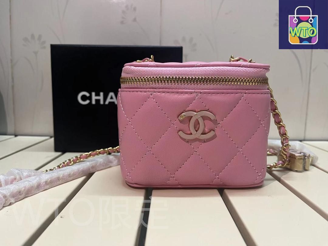 23B☆くすみカラーが可愛い♪♪【CHANEL】スモールポーチ スモール レザー グッズ | CHANEL