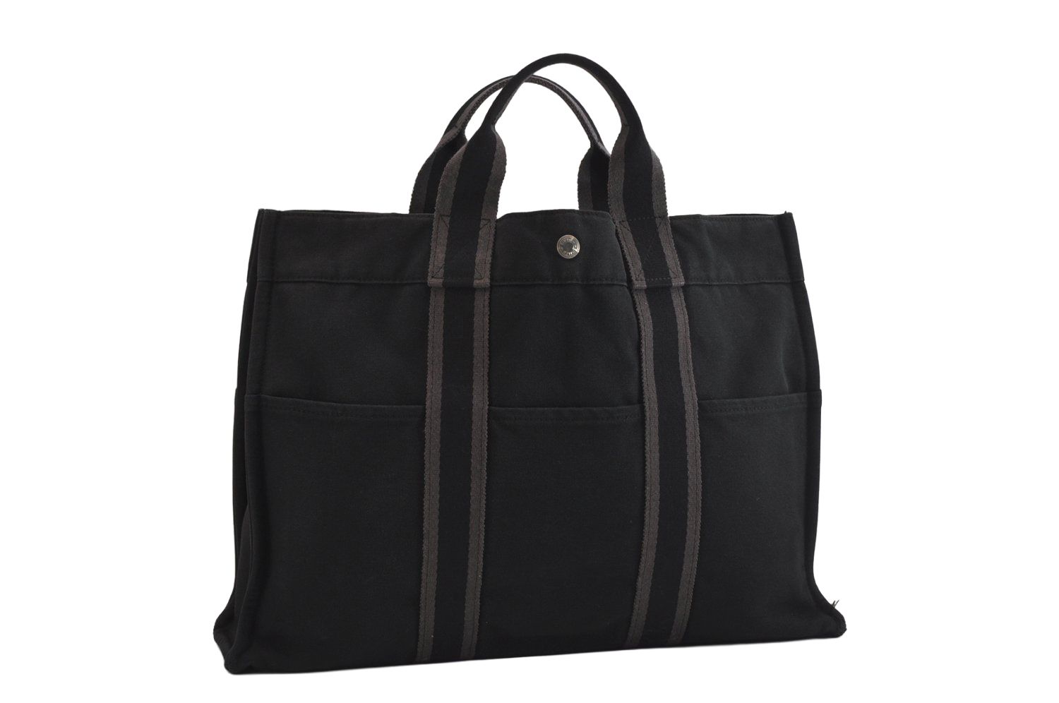 【希少】HERMES エルメス フールトゥMM トート ハンドバッグ キャンバス ⭐️SALE⭐エルメス トートバッグ ハンドバッグ フールトゥPM 黒