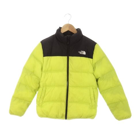 ザノースフェイス THE NORTH FACE 中綿ジャケット ジップアップ ロゴ 刺繍 アウトドア 男の子 ボーイズ 150 黄緑 イエローグリーン |MN2 GY19