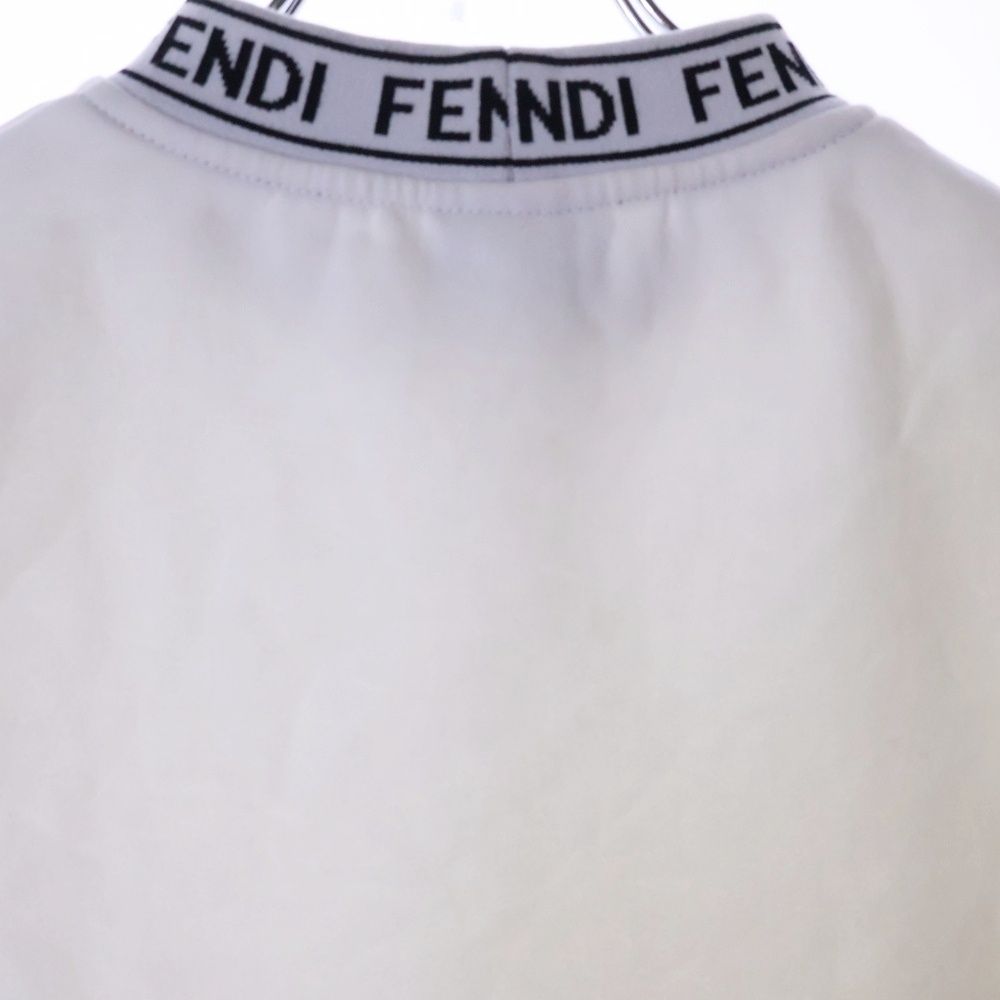FENDI (フェンディ) KIDSライン ロゴモックネック半袖Tシャツ
