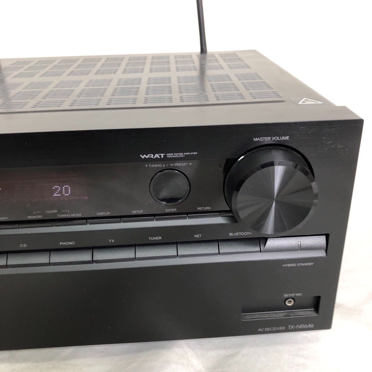 ONKYO オンキヨー AVセンター TX-NR646 7.1ch リモコン 説明書